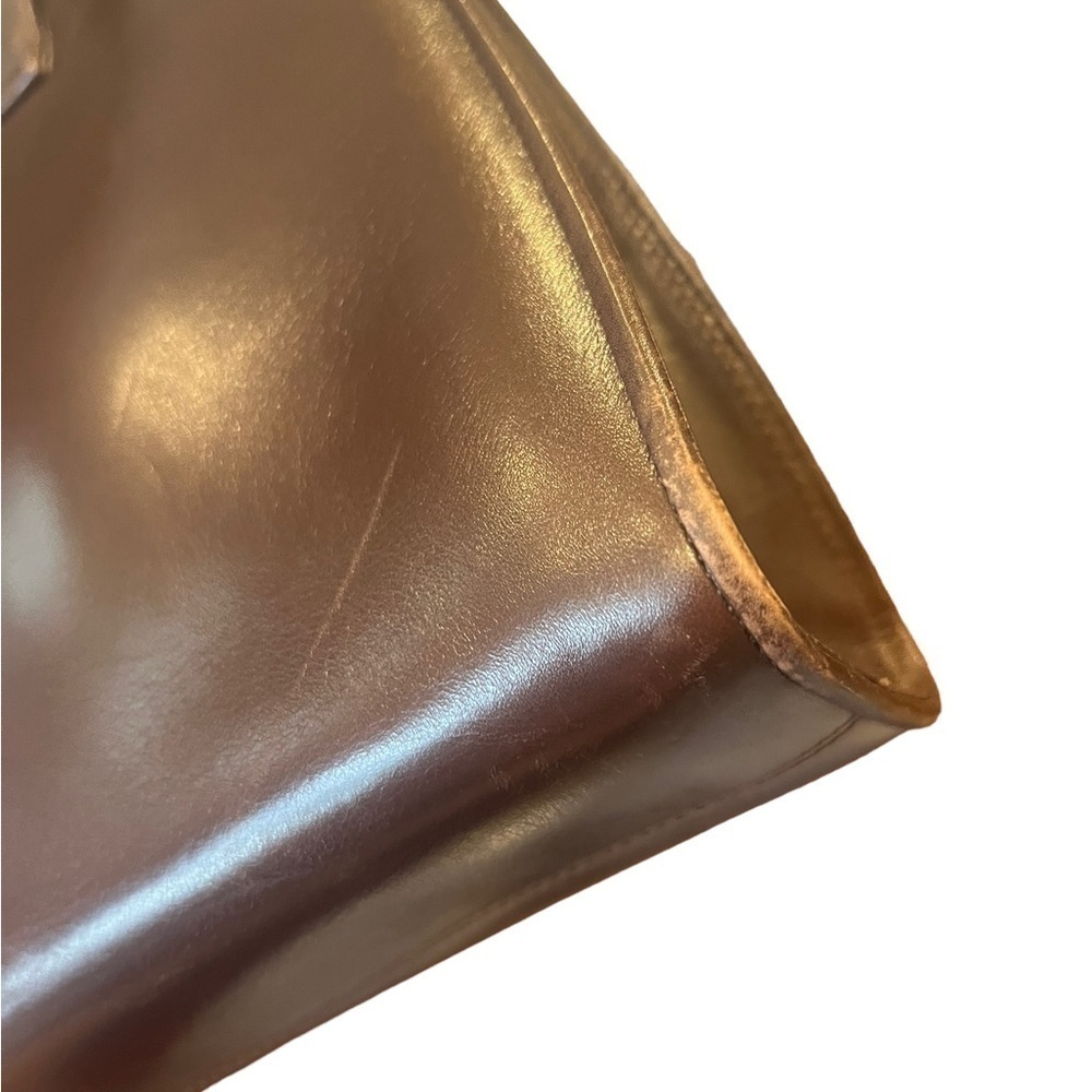 SALVATORE FERRAGAMO Vintage Brown Leather Shoulder Bag - Picture 12 of 14